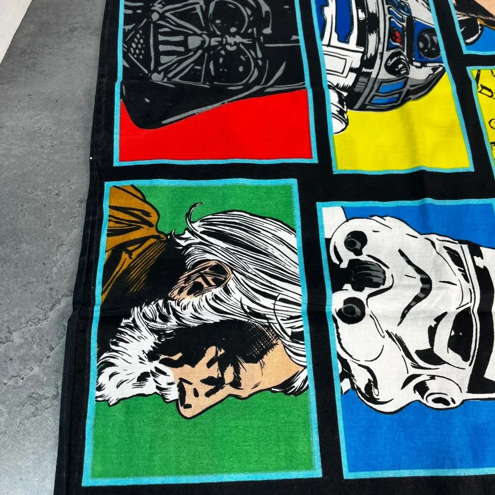 Star Wars Character Collage Pillowcase Retro Comic‎ Style Luke Vader Boba Fett